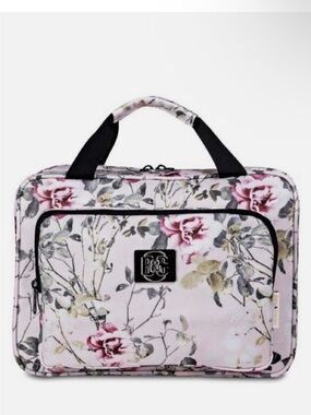 Bang & Carsen Floral Travel Cosmetic/Jewelry Organizer Bag - Pink Floral